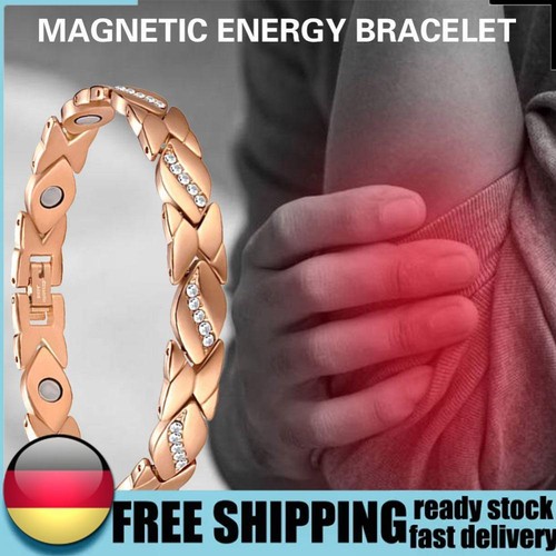 VALENTINO Leaves Magnetic Bracelet Pure Copper Energy Magnets Bracelets for Valentine Day