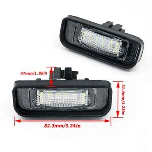 2pcs White LED License Plate Light For Mercedes Benz W220 S-Class S280 S320 S500 - Picture 1 of 6