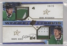 2021-22 SPx Winning Combos Jersey Premium /25 Miro Heiskanen Roope Hintz Patch