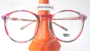 Gafas pantuferas coloridas montura vintage plástico lentes grandes huevos picudos talla M - Imagen 1 de 4