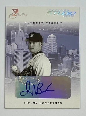Donruss #113 Jeremy Bonderman 2005 automático 12/100 AR81 Foto 1 de 2