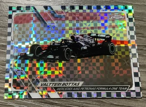 2021 Topps Chrome Formula 1 Mercedes-AMG Checkered Valtteri Bottas #97 🔥 - Picture 1 of 2