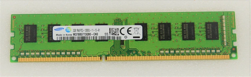 Samsung 2GB DDR3-1600 PC3-12800U Desktop Memory M378B5773QB0-CK0 - Image 1 of 1