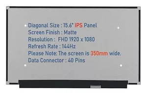 Premium A+ 72 % 144Hz Gaming Bildschirm Panel für Lenovo Legion Y540-15IRH-PG0 81SY - Bild 1 von 6