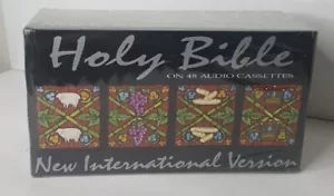 New Vintage Sealed International Version Complete Bible 48 Audio Cassettes - Picture 1 of 7