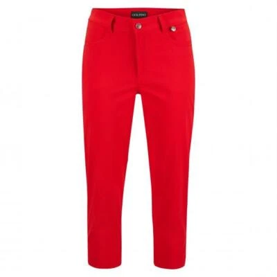 NWT Golfino Ladies VICHY TECHNO CAPRI 4361423 368 Red Sz 4 6 8 10 12 NEW