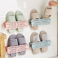 Storage Holder Home Plastic Wall Hanging Hanger Slippers Shelf Storag Organize