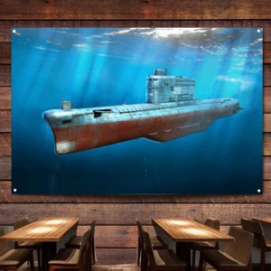 PLA Navy Type 031 Golf Class Submarine Print Art Flag Tapestry Military Posters - Picture 1 of 5