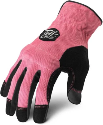 Ironclad Tuff Chix Gloves, All-Purpose, Performance Fit - Pink