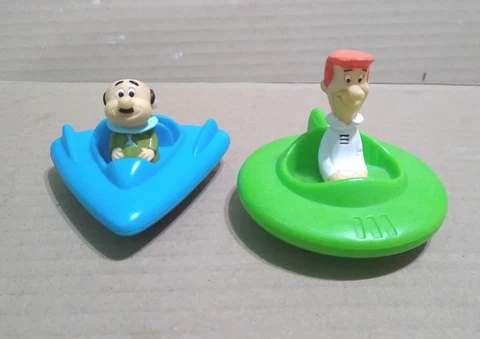 VINTAGE GEORGE JETSON HOVERCRAFT 1989 WENDYS KIDS MEAL ORIG JETSONS Lot of 2 Cover