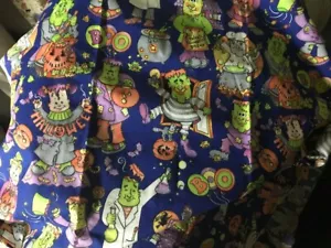 DAISY KINGDOM FRANKIESTEIN ALLOVER HALLOWEEN COTTON FABRIC 32" X 44" - Picture 1 of 1