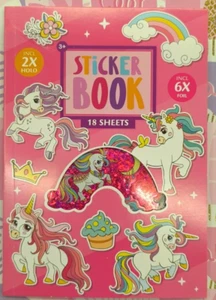 Sticker Buch Einhorn Aufkleber Stickerbuch Sticker Set Mitgebsel DIY Deko - Bild 1 von 4