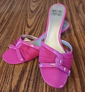 Mootsie Tootsie Baylisk Pink Open toed Heeled Sandal Sz 8.5 - Picture 1 of 7