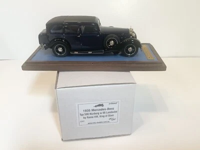 1/43 1935 Mercedes Benz 500 Nurburg w08 Landaulet by Rama VIII King of Siam EMC - Image 1 of 4