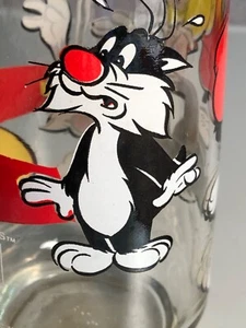 Pepsi Looney Tunes 1979 16 oz. glass, Tweety/Sylvester/Granny(682) - Picture 1 of 6