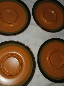 Vintage Arrow Stone Cherokee by Kasuga Japan 5" Appetizer Plates Set Of 6. - Picture 1 of 9