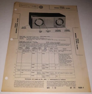 Philco Models 53-800, 53-804 Photofact Folder - Picture 1 of 1
