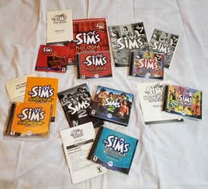 The Sims 2 House Party Hot Date Unleashed Expansion Pack PC Game Lot w Manuals - Picture 1 of 6