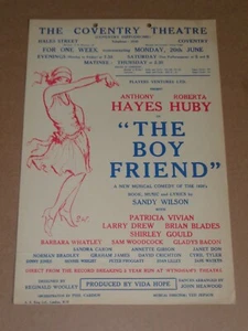 The Boyfriend 1960 Coventry Theatre Window Card (Anthony Hayes/Roberta Huby) - Picture 1 of 1