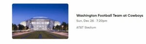 Washington at Cowboys - Picture 1 of 1
