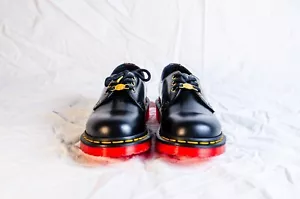 Dr Martens 1461 Year of the Snake Leather Lace Up Shoes Black/Red Size 6 women - Picture 1 of 14