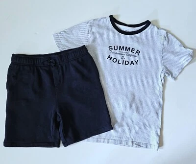 Janie and Jack 12 Niños Vacaciones de Verano Gráfico Camiseta Camiseta Pantalones Cortos Conjunto NG1-335 Foto 1 de 3