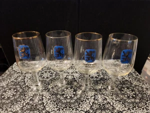 Lowenbrau Munich Collectible Gold Rimmed Small Beer Glass - Picture 1 of 7