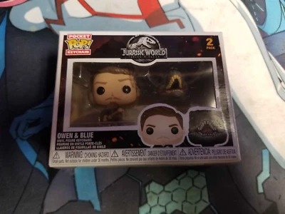 Nuevo Funko Pocket Pop Llavero Jurassic World Paquete de 2 Owen y Azul Foto 1 de 2