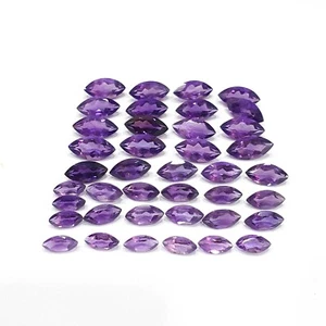 Natural African Amethyst Marquise Cut Loose Gemstone 5*10- 8*16 MM 29 PCS 50 CT - Picture 1 of 7