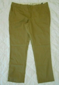 Eddie Bauer Relaxed Boyfriend Beige Heritage Wash Pants Size 18 Reg NWT - Picture 1 of 7