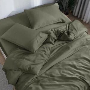 DOZ Bettwäsche Set, 100% Viskose aus Bambus gewonnen, biologisch angebaut, butterweiss S... - Bild 1 von 5