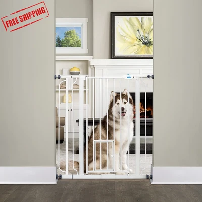 Carlson Pet Products Extra Tall Pet Gate, Walk Through, Small Pet Door Included, - Image 1 of 4