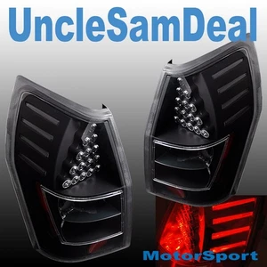 FOR DODGE MAGNUM CLEAR LENS BLACK RED L.E.D.LED TAIL LIGHTS DIRECT PLAY IN PAIR - Bild 1 von 2