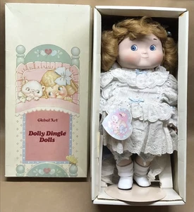 VTG 1980s DOLLY DINGLE INVITATION TO THE DANCE 16” PORCELAIN MUSICAL DOLL 901189 - Picture 1 of 19