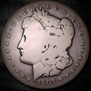 Dólar de plata Morgan S 1903 - Bueno - 90 % plata $1 - Imagen 1 de 2