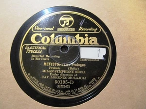 1931 Boito MEFISTOFELE PROLOGO Nazareno de ANGELIS Lorenzo Molajoli COLUMBIA - Picture 1 of 2