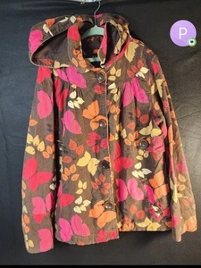 VINTAGE Gap Kids Girls Sz L 10 Corduroy Quilted Lined Jacket Coat Autumn 2008 - Picture 1 of 9