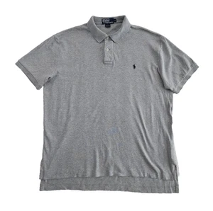Polo Ralph Lauren Golf Polo Para Hombre M Gris Alto-Bajo Manga Corta Usado en Excelente Condición Clásico - Imagen 1 de 14