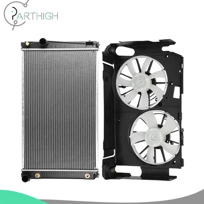 Radiator and Cooling Fan Assembly Car Electric For 2006 07 08-2012 Toyota RAV4 - Image 1 of 4