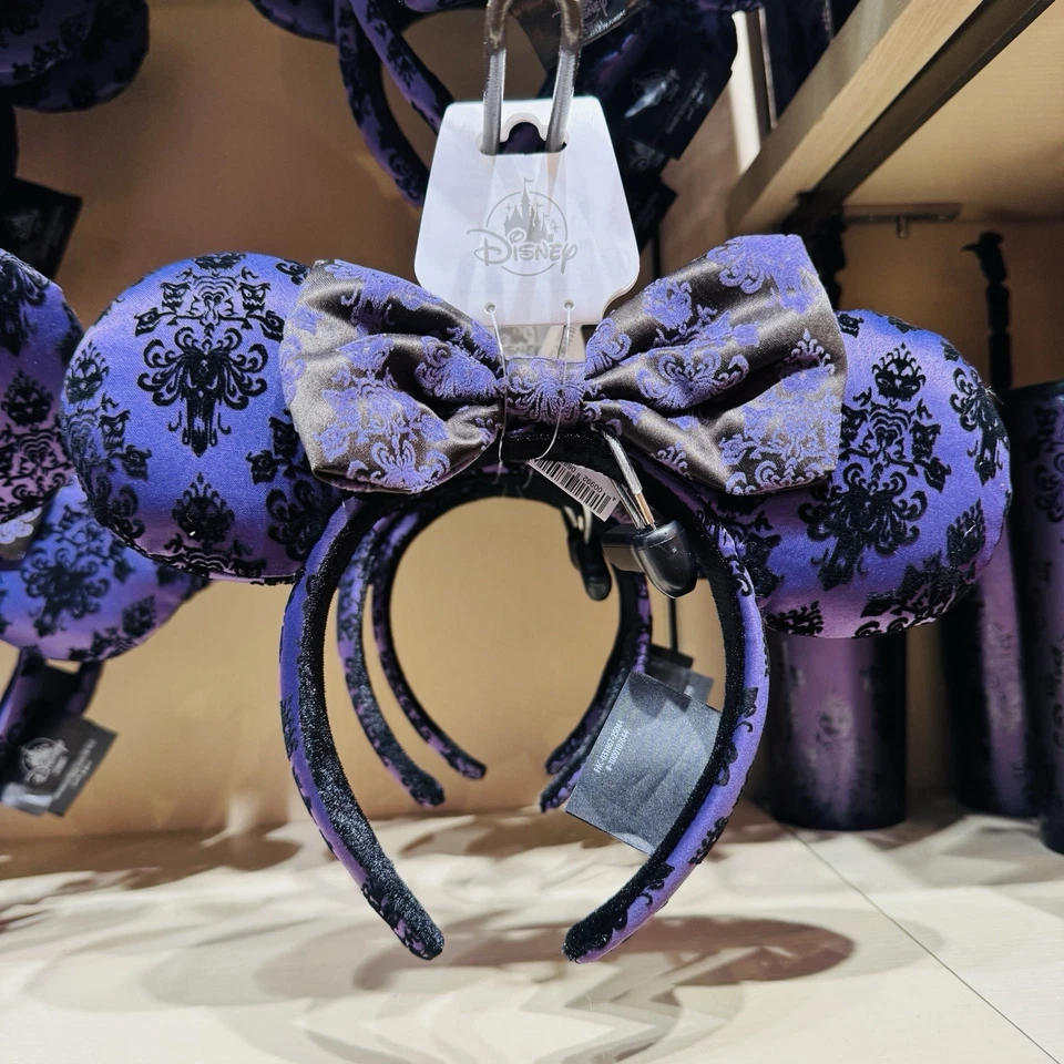 Diadema Orejas Papel Pintado Púrpura La Mansión Embrujada Parques Disney Nueva 2025 Foto 1 de 1