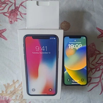 APPLE iPHONE X - 64 GB - GRIGIO SISERALE - COMPLETO DI TUTTO - Immagine 1 di 4