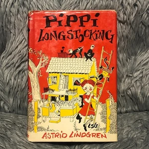 Pippi Longstocking By Astrid Lindgren Book Club Edition 1950 HC/DJ - Picture 1 of 11