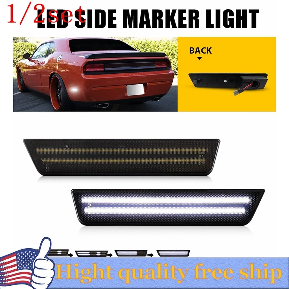 Para 02-08 Mini Cooper R50 R52 R53 LED ahumado marcador lateral lámpara de señal de giro 2/4/6 Foto 1 de 1