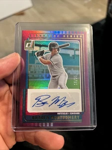 2025 Panini Donruss Baseball Viola Auto Braden Montgomery /25 SG-BMG - Foto 1 di 2
