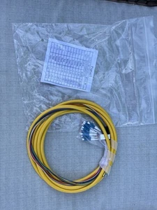 Lot of 10 -12 fiber 9/125 Fiber Optic Pigtail 3m LC/UPC Single Mode - Picture 1 of 1
