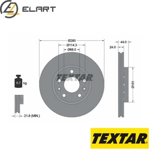 2x BRAKE DISC 92195505 FOR RENAULT FLUENCE GRAND/KANGOO/III/MPV/SCÉNIC CAPTUR - Picture 1 of 6