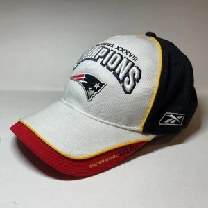 NFL NEW ENGLAND PATRIOTS SUPER CHAMPIONS XXXVIII LOCKER ROOM CAP/HAT. - Picture 1 of 16