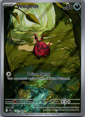 Venipede 132/86 Black Bolt Illustration Rare NM - Image 1 of 2