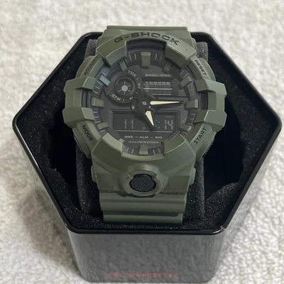 Casio Men's G-Shock Watch Olive Green Resin Strap, Shock Resistant, GA700UC-3A - Image 1 of 3