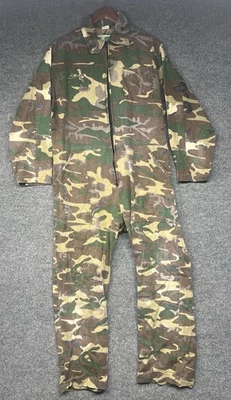 Vintage Game Winner Camo Hunting Coveralls Men’s Size Large 42/44 Faded Woodland - Image 1 of 4